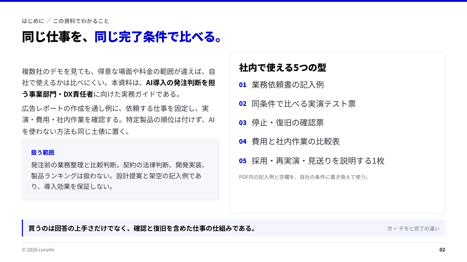 資料サンプル2ページ目