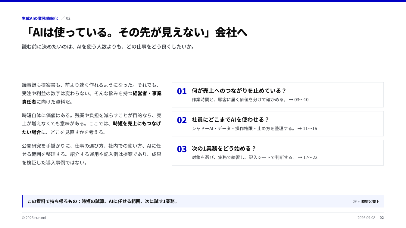資料サンプル2ページ目