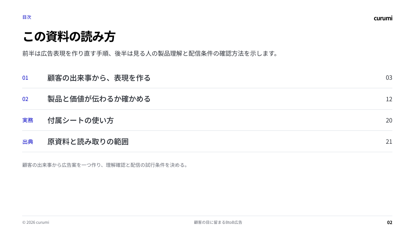 資料サンプル2ページ目