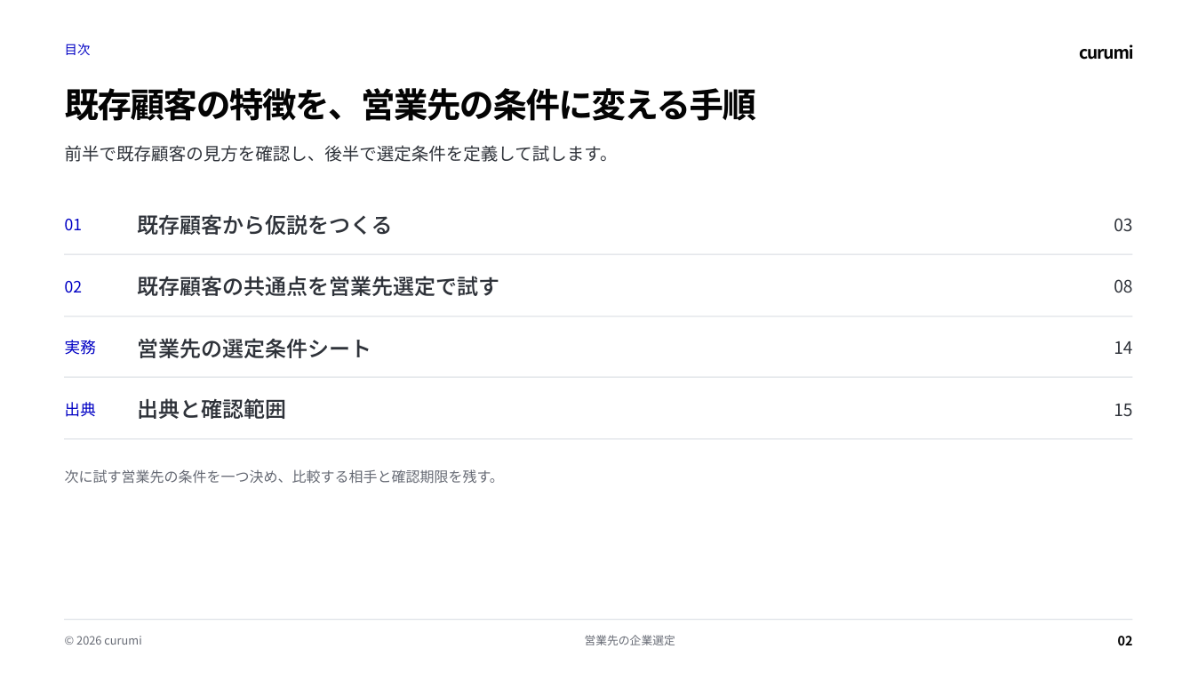 資料サンプル2ページ目